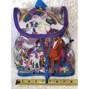 Vintage Lisa Frank Rainbow Chaser Lollipop Horses Mini Backpack - W/ORIG CONTENT